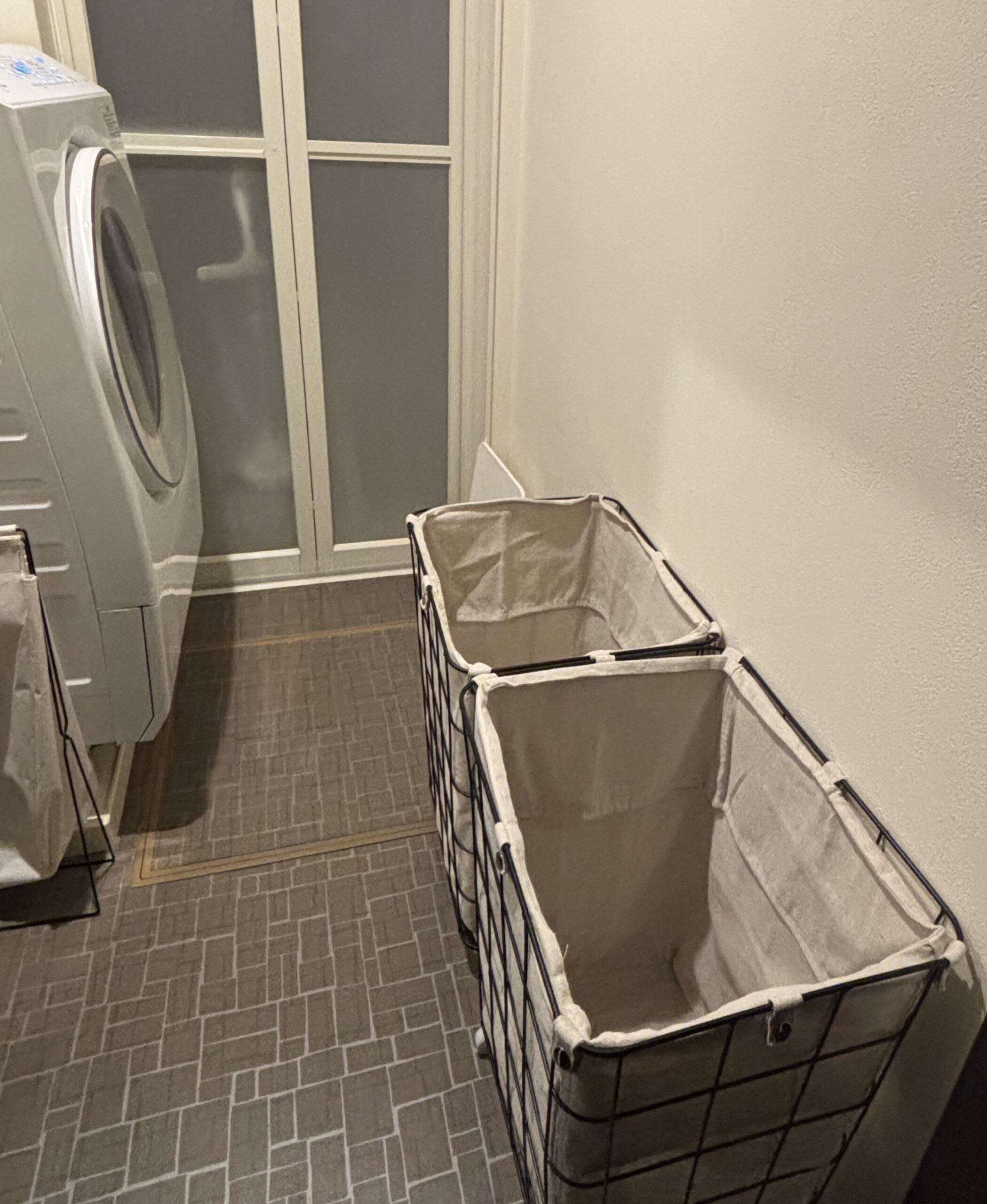 ランドリーバスケット 2個 脱衣所