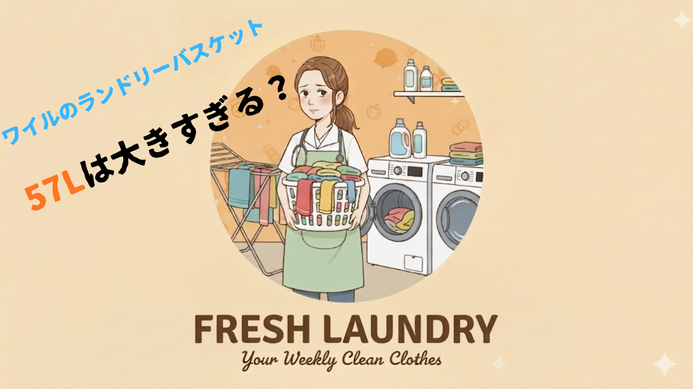 ワイル　キャスター付きランドリーバスケット　レビュー